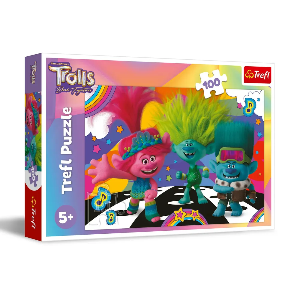 trefl-red-trolls-band-together-puzzle-100-pi-ces-d-s-5-ans image 1