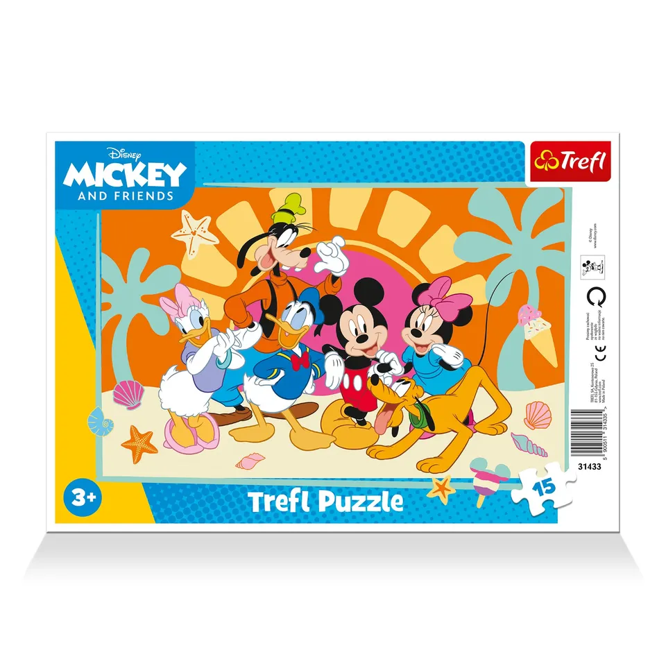 trefl-red-mickey-curieux-15-pi-ces-puzzle-cadre-enfant-3-ans image 1