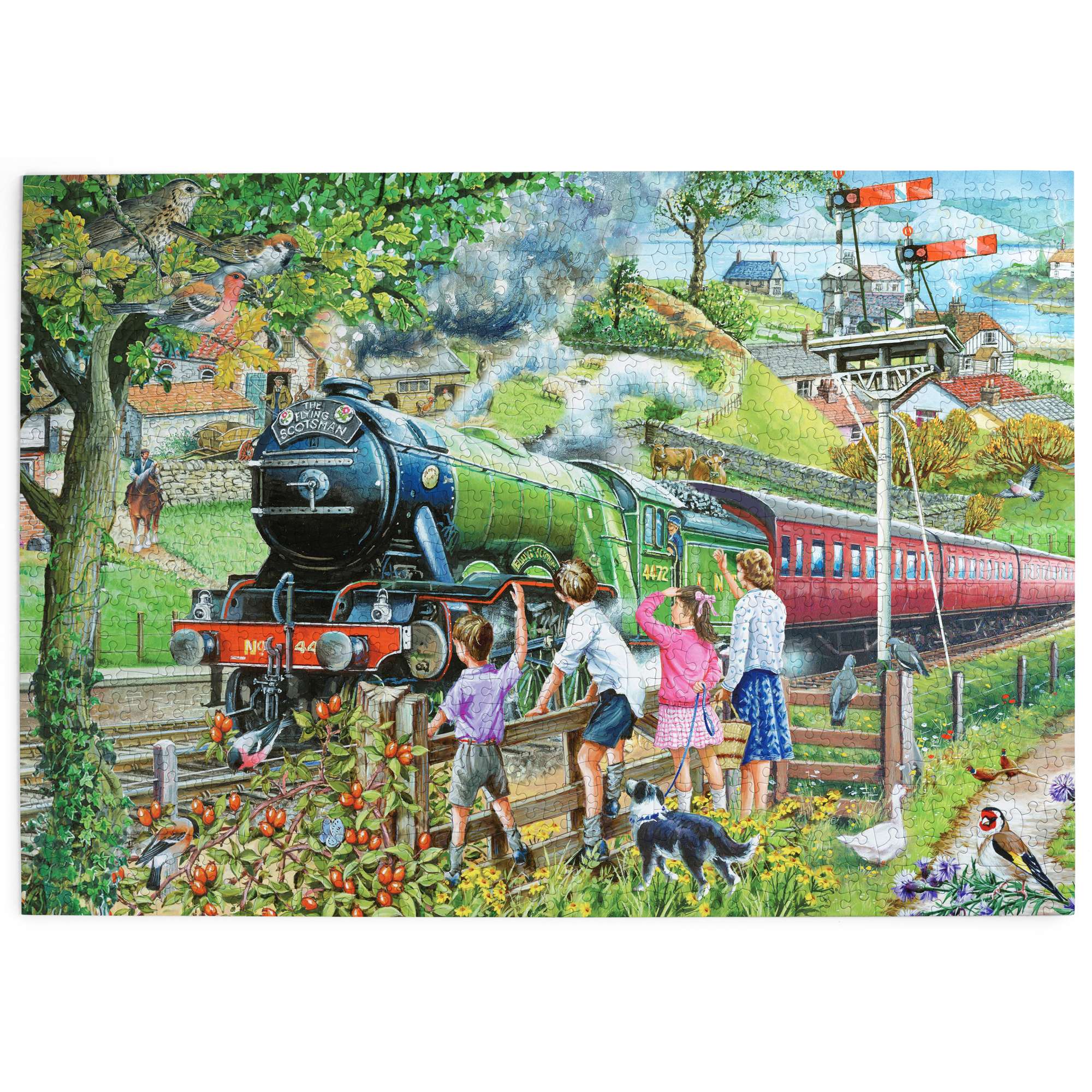house-of-puzzles-full-steam-ahead-puzzle-1000-pi-ces-train image 2