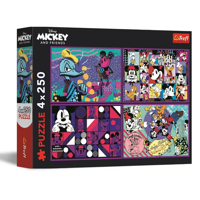 trefl-red-disney-mickey-puzzle-4x250-pi-ces-ados image 1