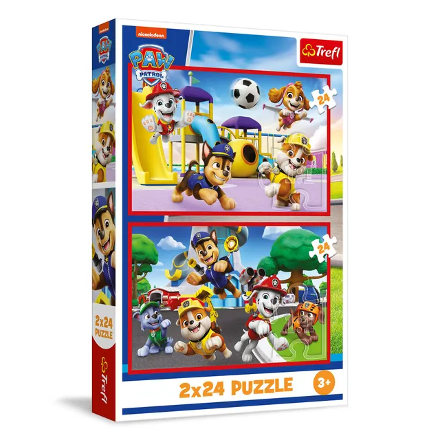 trefl-red-paw-patrol-journ-e-d-amusement-puzzle-2x24-pi-ces image 1