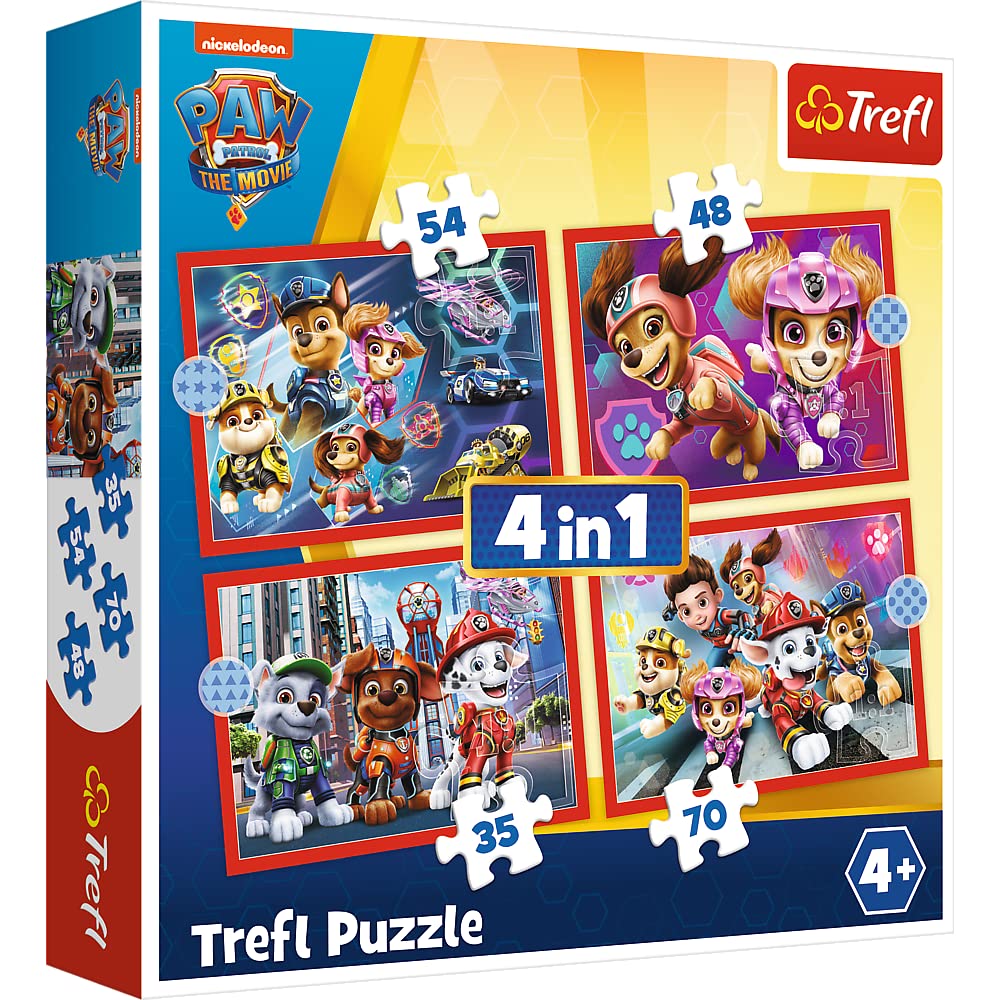 trefl-red-pat-patrouille-puzzle-enfant-4x-35-70-pi-ces image 1