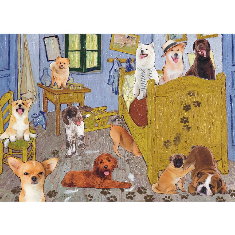 trefl-red-puzzle-500-pi-ces-van-gogh-chiens-10-ans image 2