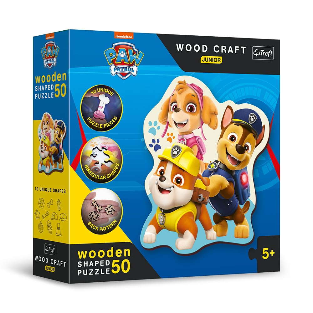trefl-wood-craft-junior-paw-patrol-puzzle-bois-50-pcs-5-ans image 2