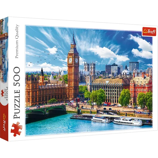 trefl-red-sunny-day-in-london-puzzle-500-pi-ces-londres image 1