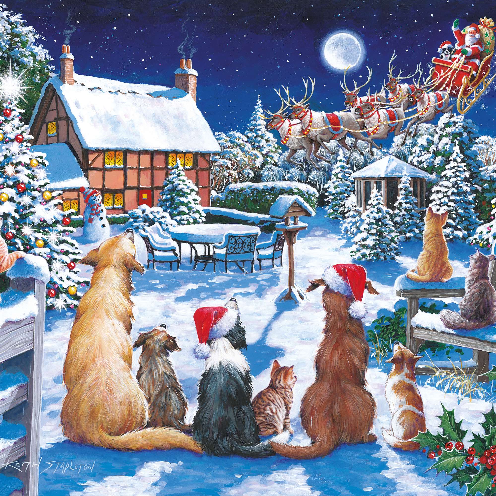 house-of-puzzles-santa-paws-mini-puzzle-150-pi-ces-tube-no-l image 3