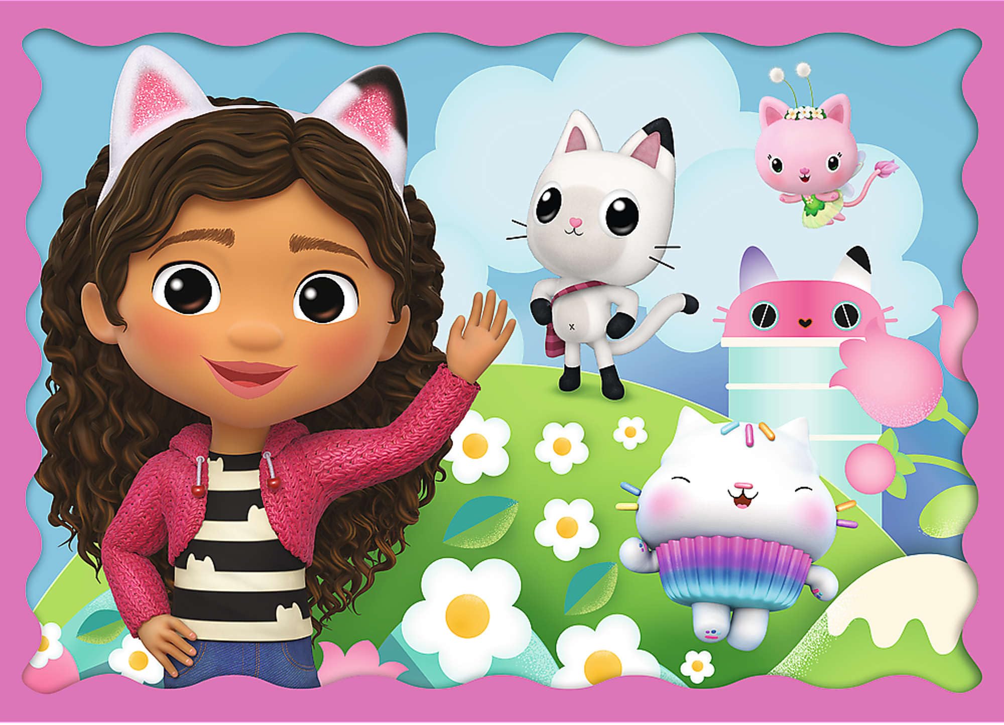 trefl-puzzle-4-en-1-gabby-maison-du-chat-4-ans image 4