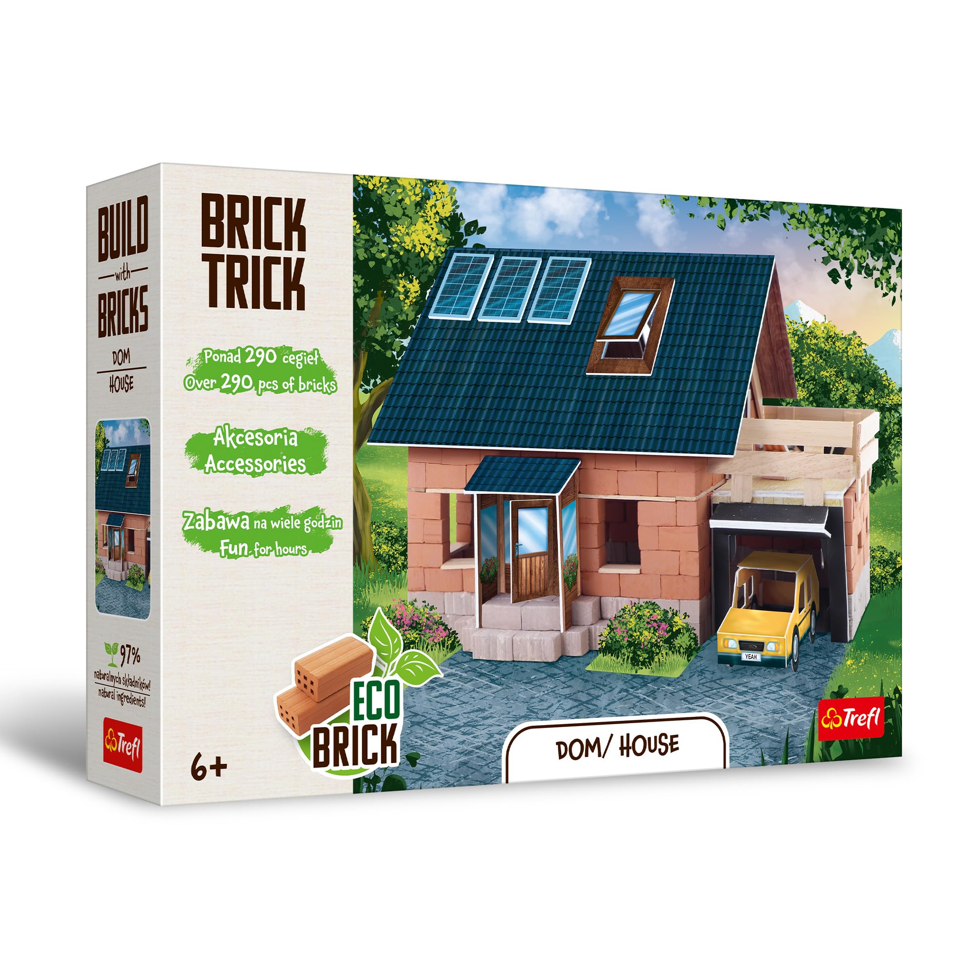 trefl-red-brick-trick-maison-jeu-construction-290-briques image 1
