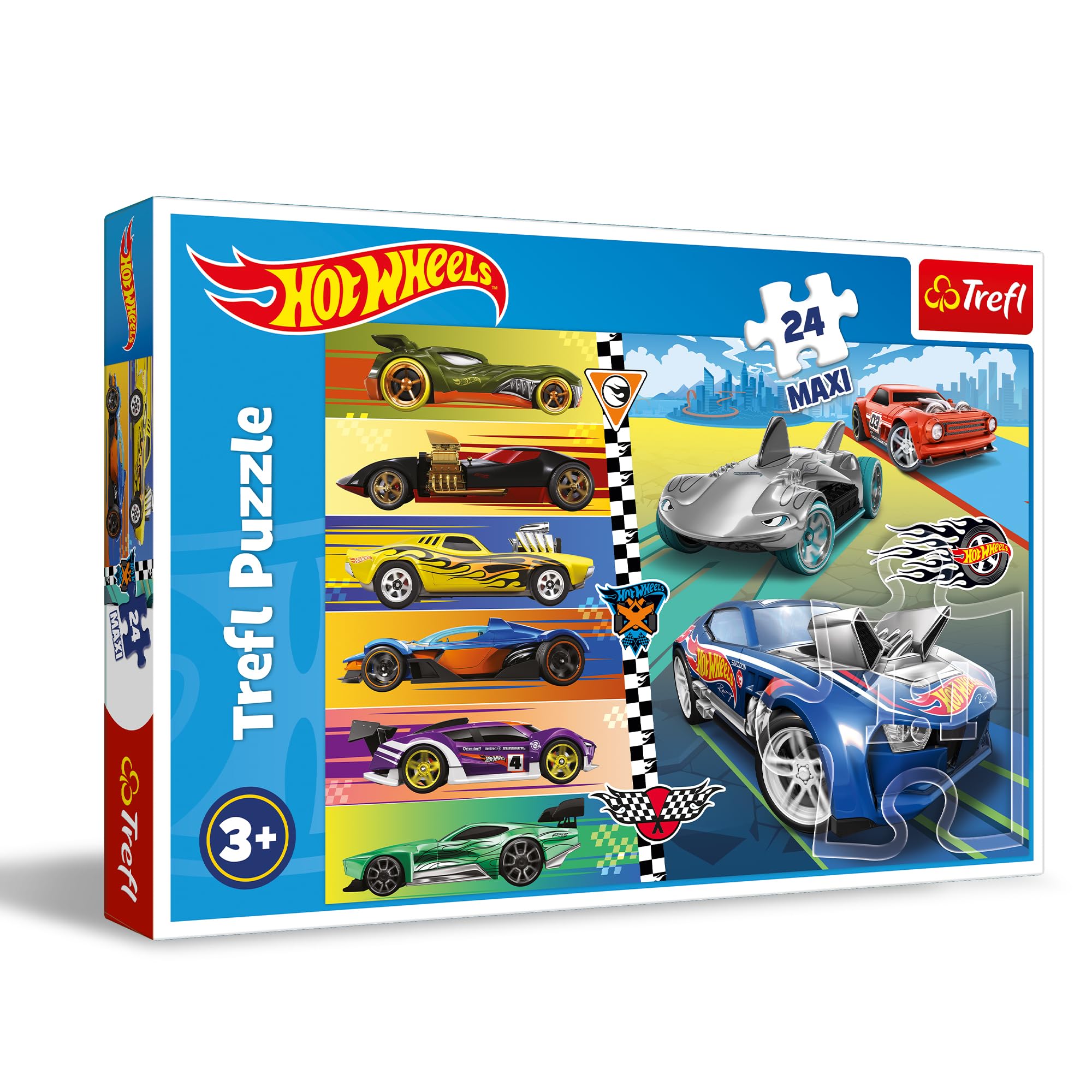 trefl-red-hot-wheels-rapides-puzzle-24-maxi-d-s-3-ans-voitures image 1
