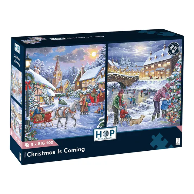 house-of-puzzles-christmas-is-coming-2x-big-500-puzzle-no-l-500-pi-ces image 1