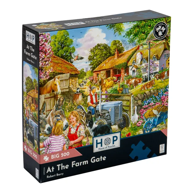 house-of-puzzles-at-the-farm-gate-puzzle-500-pi-ces-xl-ferme image 1