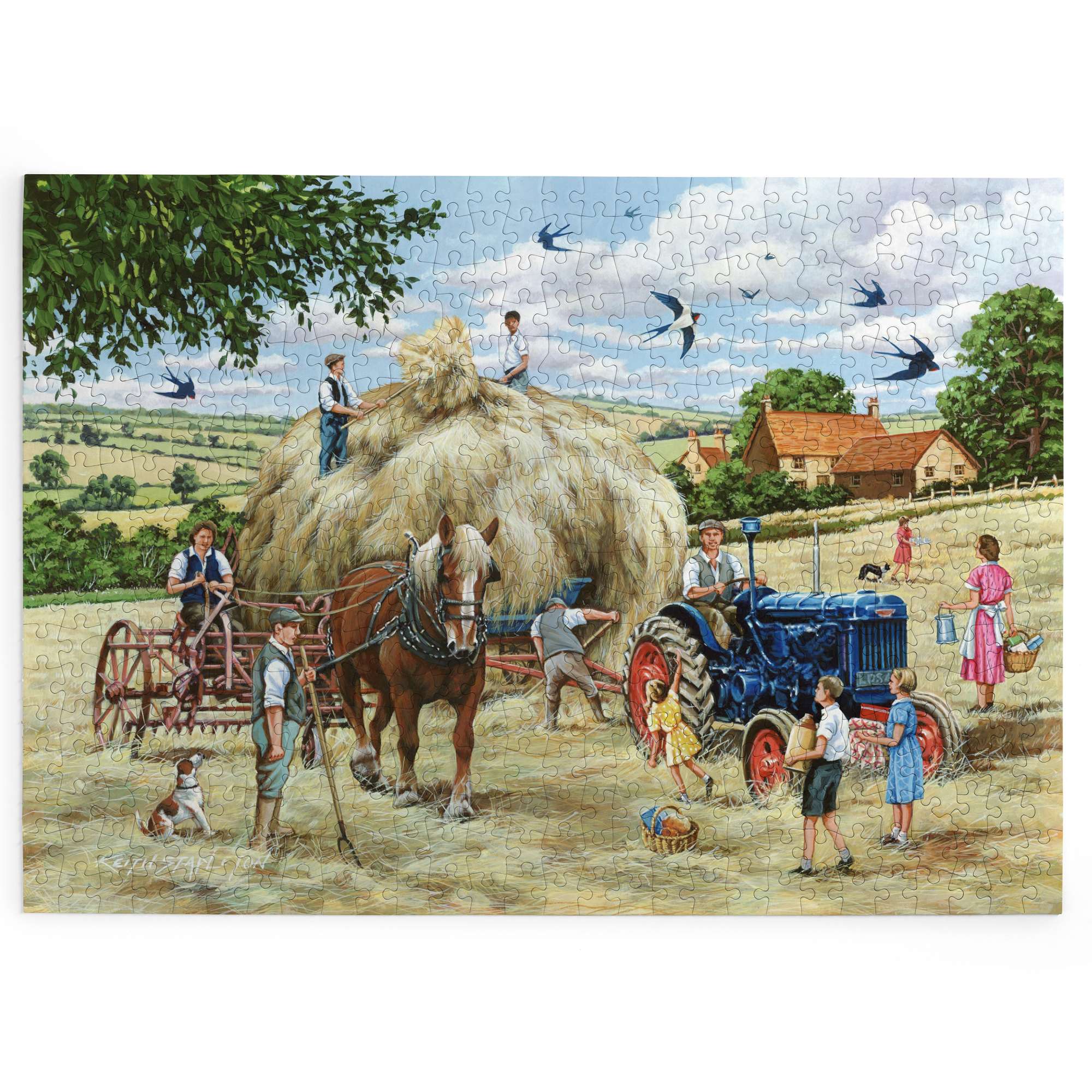 house-of-puzzles-making-hay-puzzle-big-500-pi-ces-ferme image 2