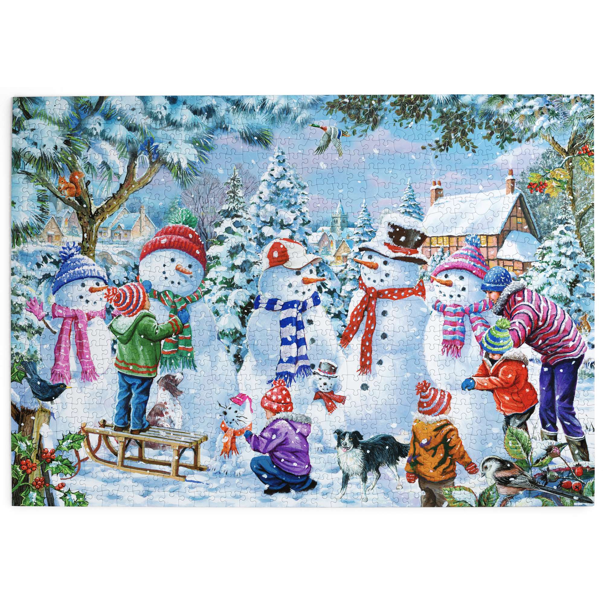 house-of-puzzles-seven-silly-snowmen-puzzle-1000-pi-ces-no-l-hiver image 2