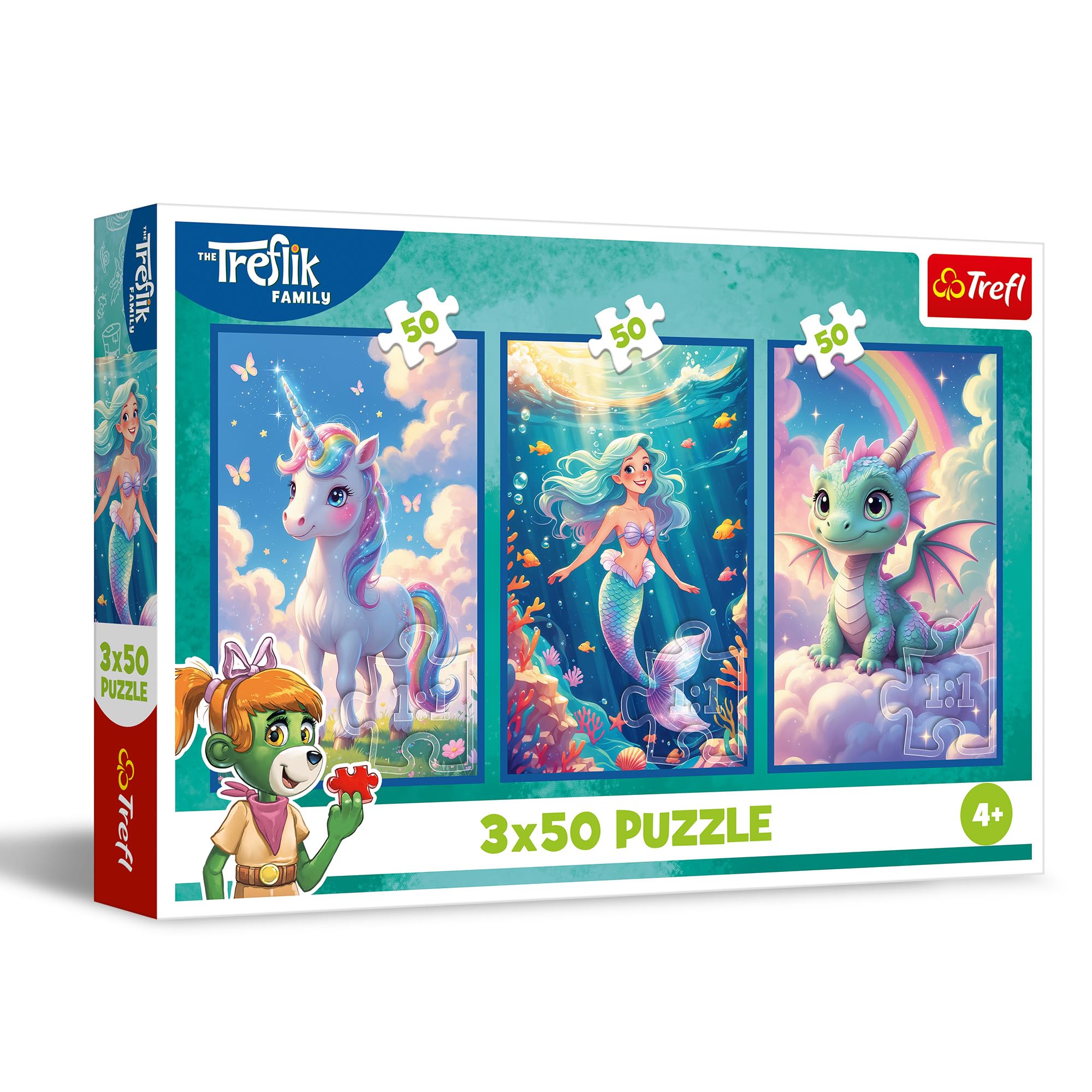 trefl-the-treflik-family-puzzle-3x50-pi-ces-enfant-color image 1