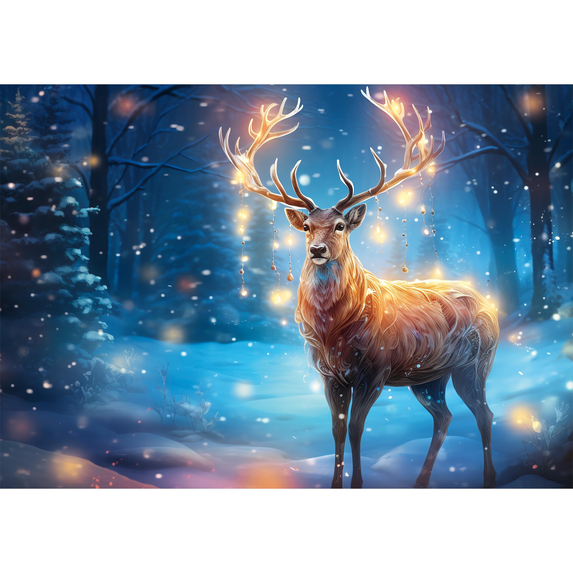 trefl-premium-plus-cerf-de-no-l-puzzle-1000-pi-ces-hiver image 2