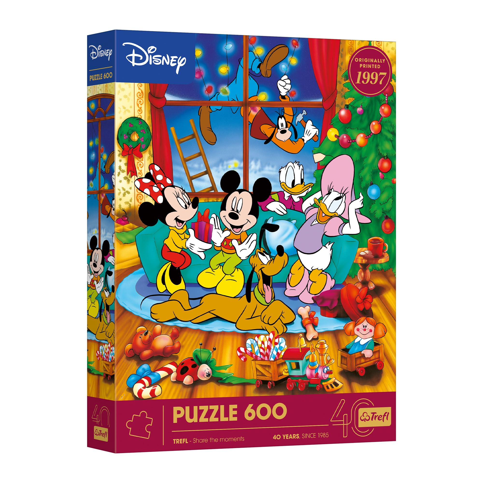 trefl-red-disney-mickey-et-amis-puzzle-600-pi-ces-no-l-40-ans image 1