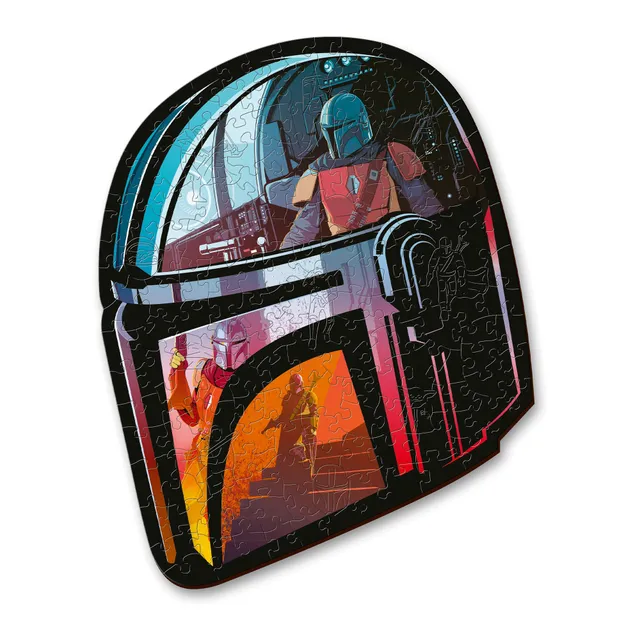 trefl-wood-craft-mandalorian-puzzle-bois-160-pi-ces-casque image 1