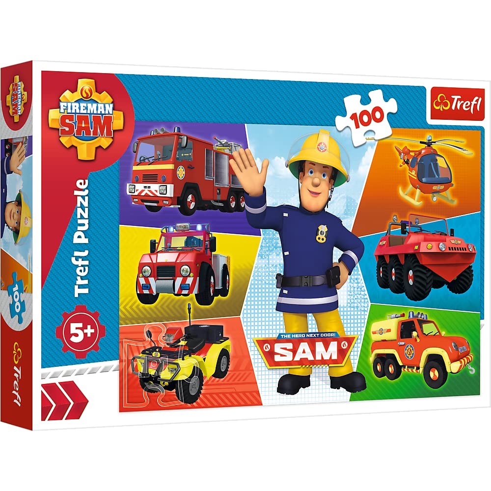 trefl-red-sam-le-pompier-puzzle-100-pi-ces-enfant-5-ans image 1