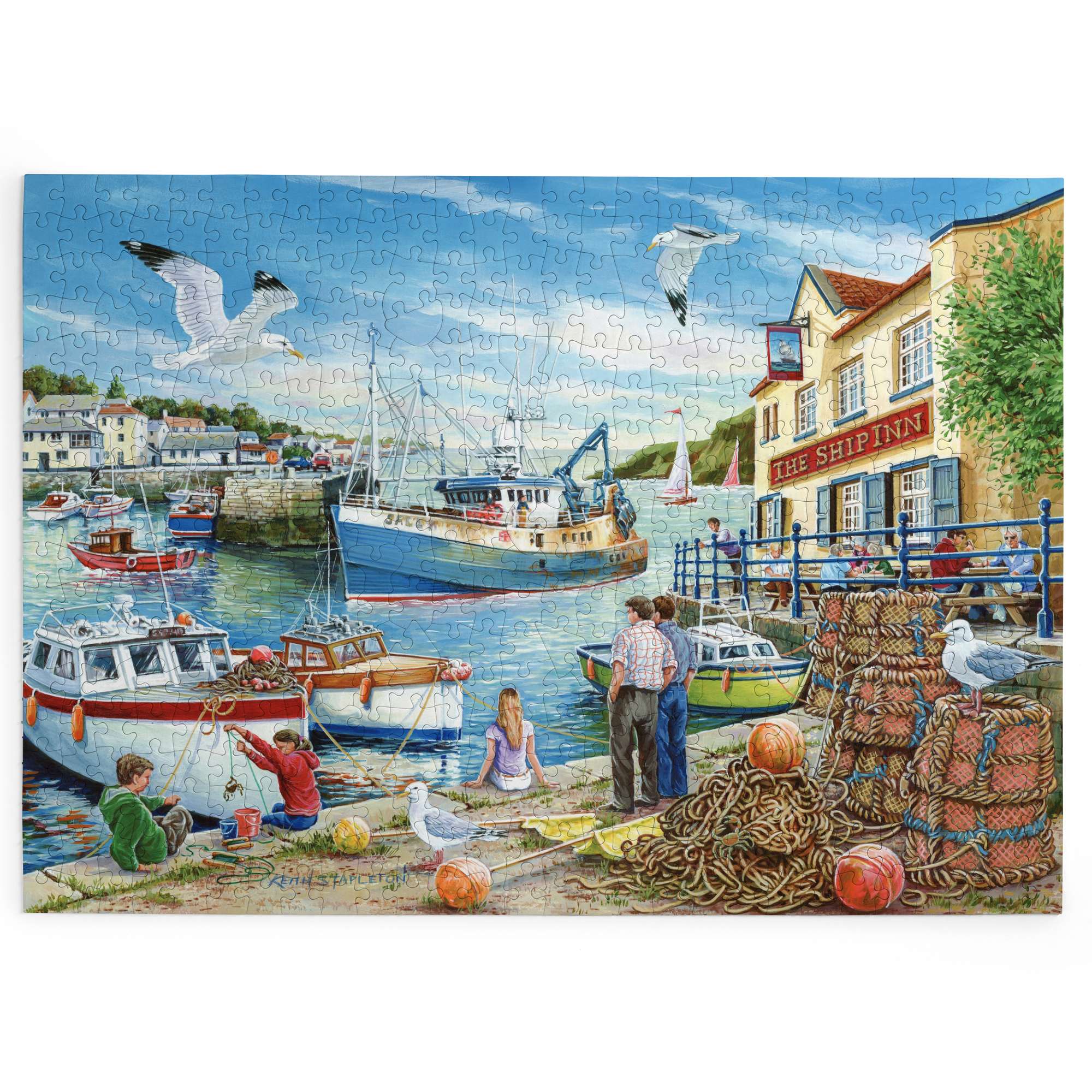 house-of-puzzles-big-500-ship-inn-puzzle-500-pi-ces-bord-de-mer image 2