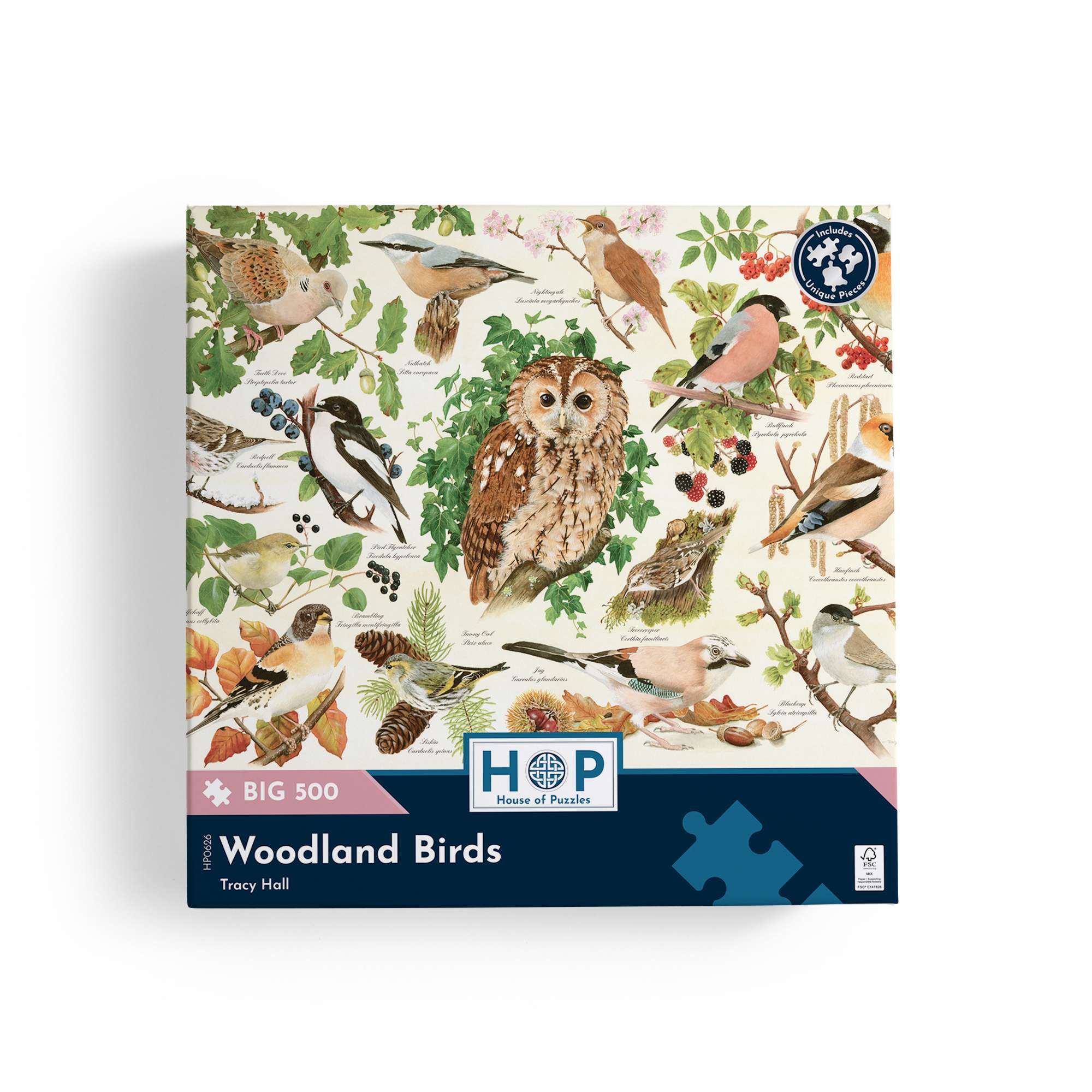 house-of-puzzles-woodland-birds-puzzle-big-500-oiseaux image 4