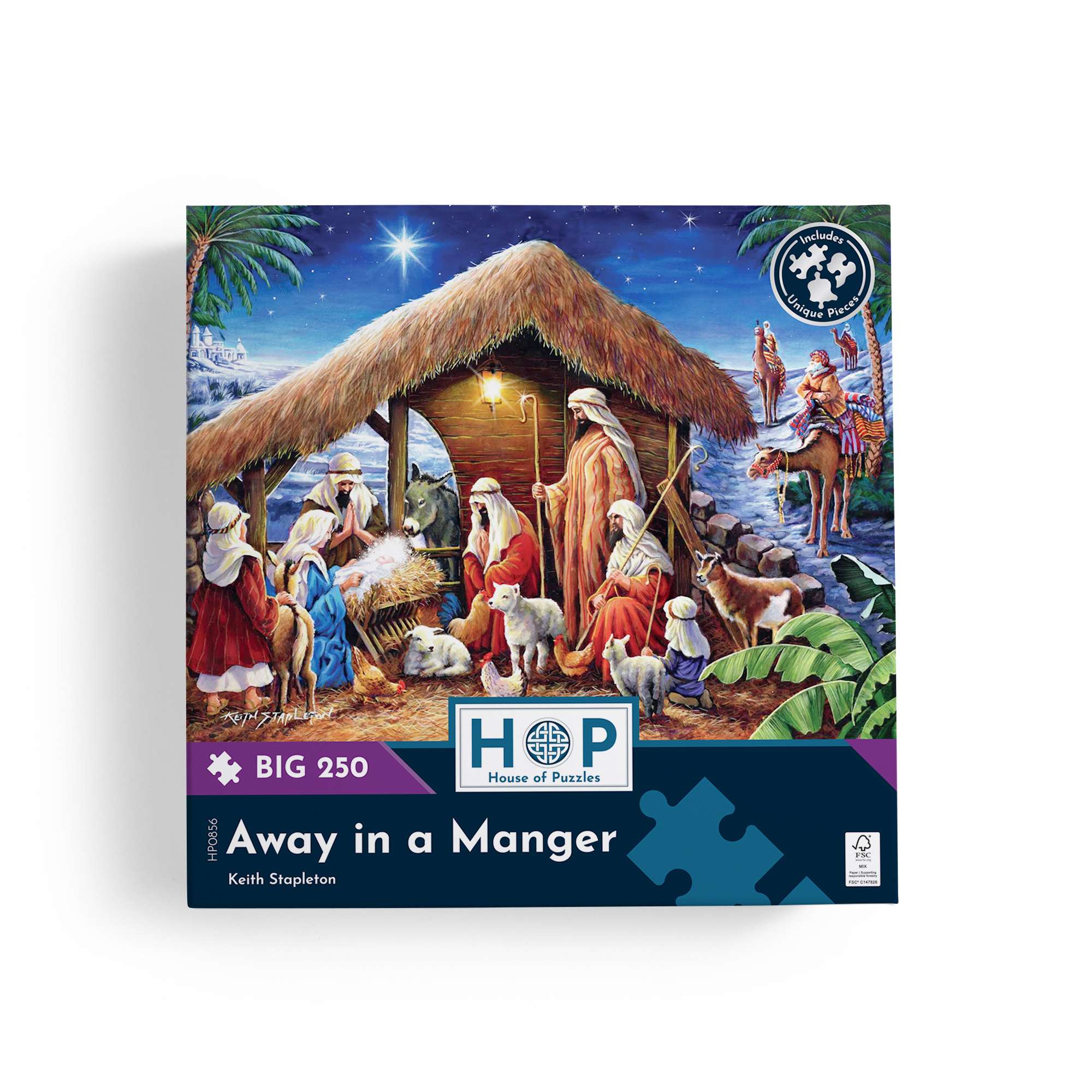 house-of-puzzles-away-in-a-manger-puzzle-250-no-l-xl image 4
