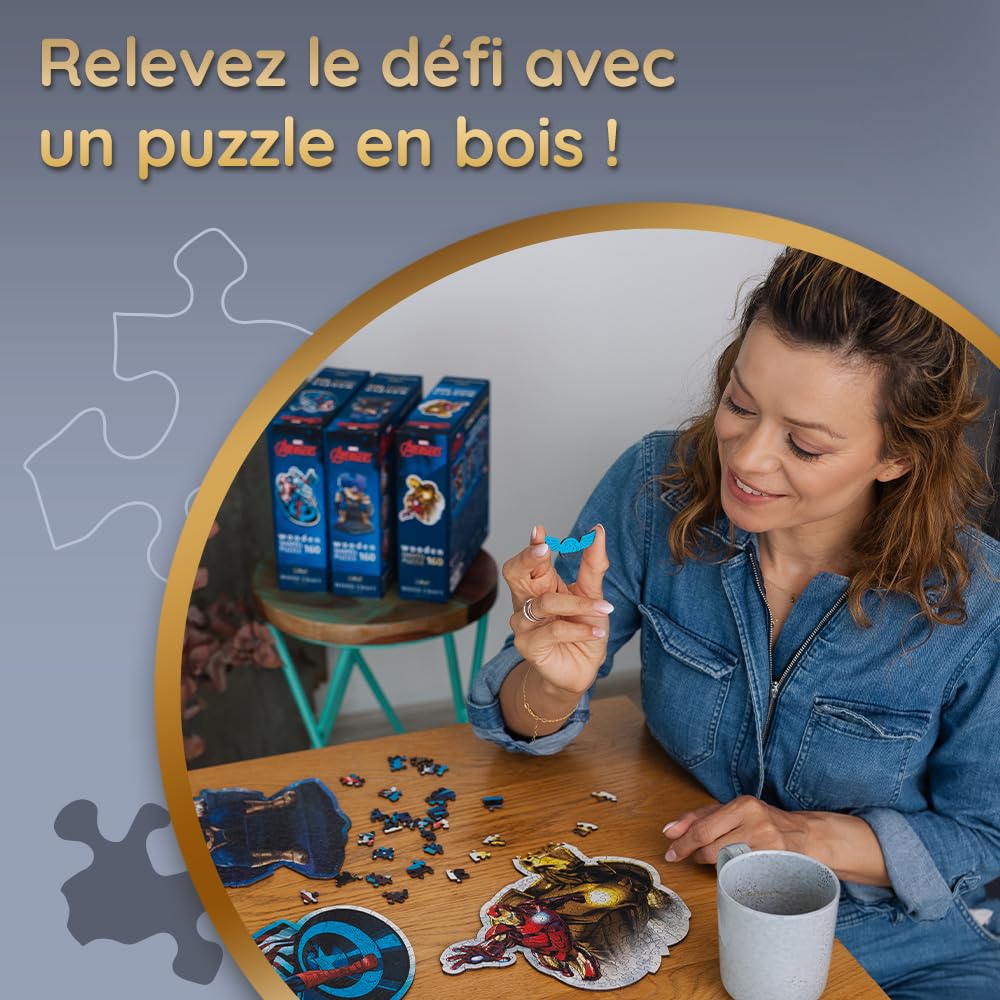 trefl-wood-craft-marvel-puzzle-bois-160-pi-ces-iron-man image 6