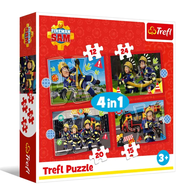 trefl-red-sam-le-pompier-puzzle-4-en-1-12-24-pi-ces-d-s-3-ans image 1