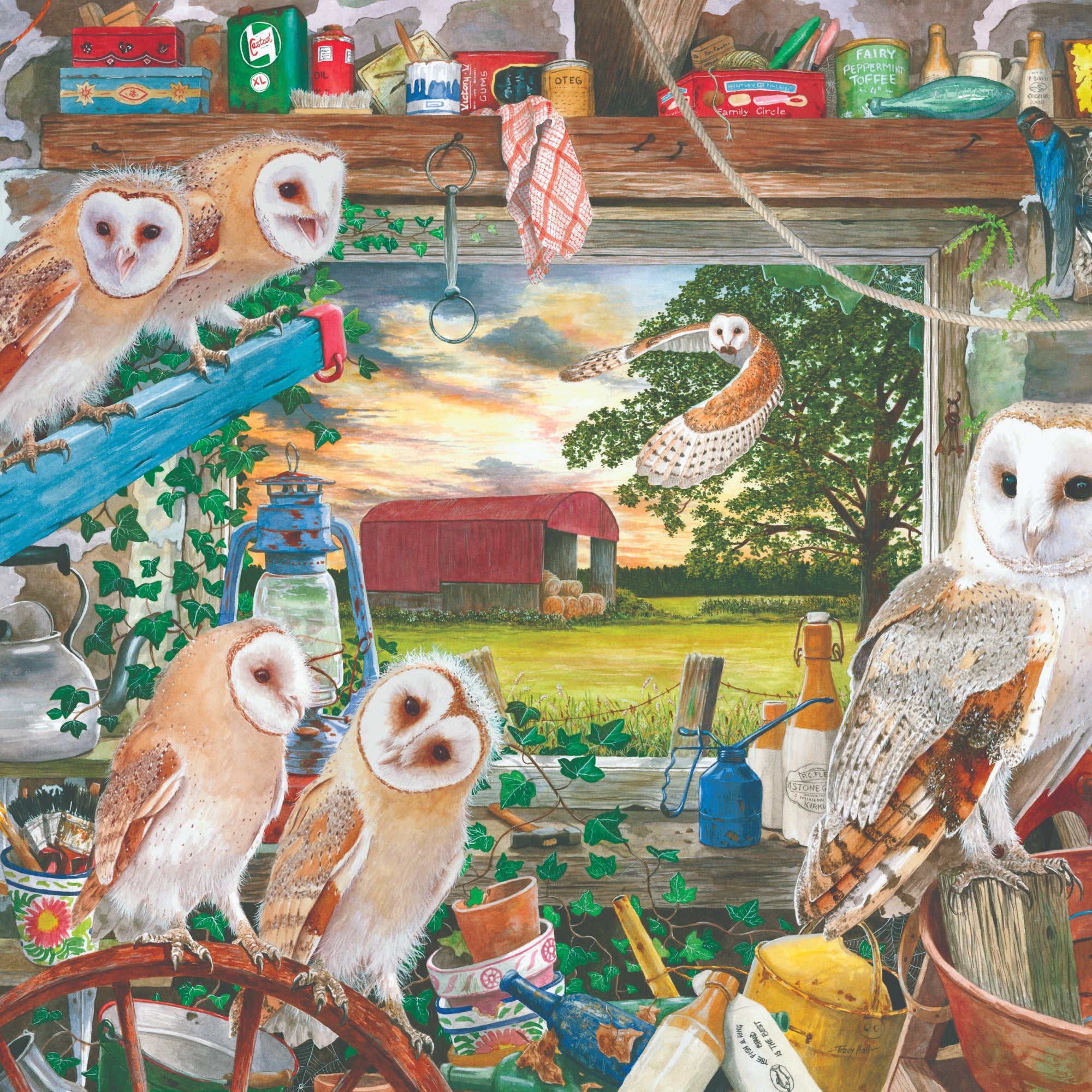 house-of-puzzles-night-owls-puzzle-500-pi-ces-xl-chouettes image 3