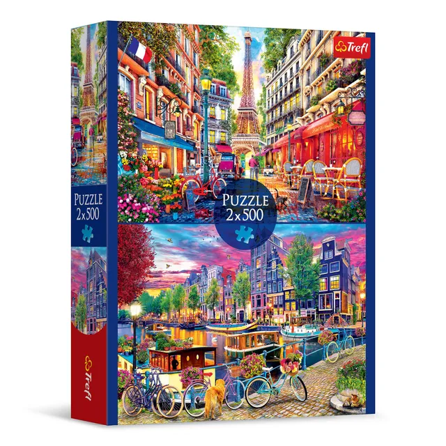 trefl-red-european-capitals-puzzle-2x500-pi-ces-capitales image 1