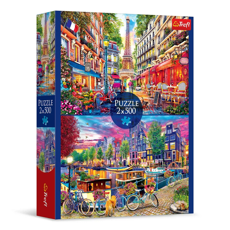 trefl-red-european-capitals-puzzle-2x500-pi-ces-capitales image 1
