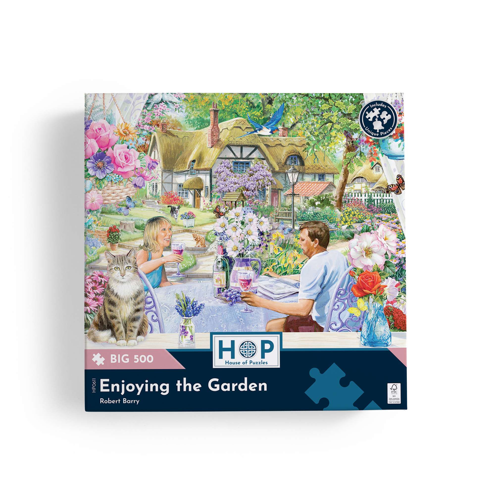 house-of-puzzles-enjoying-the-garden-big-500-puzzle-500-pi-ces-jardin image 4