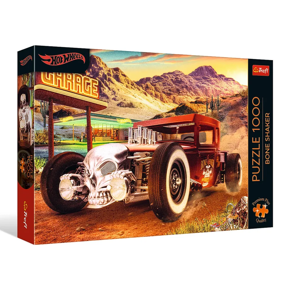 trefl-premium-plus-hot-wheels-bone-shaker-puzzle-1000-pieces image 1