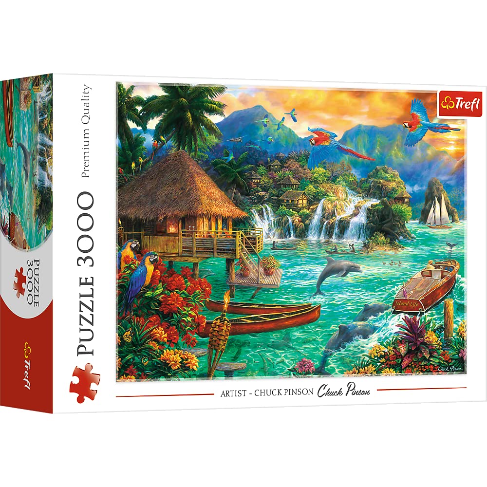 trefl-red-la-vie-sur-l-le-puzzle-3000-pi-ces-tropical-pinson image 1
