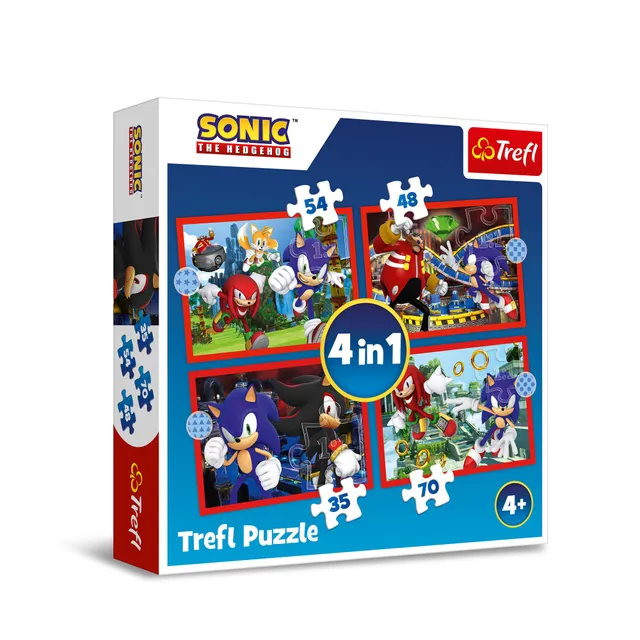 trefl-red-sonic-les-aventures-puzzle-4-en-1-35-70-pi-ces-d-s-4-ans image 1