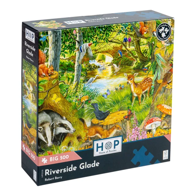 house-of-puzzles-riverside-glade-puzzle-500-pi-ces-xl-famille image 1