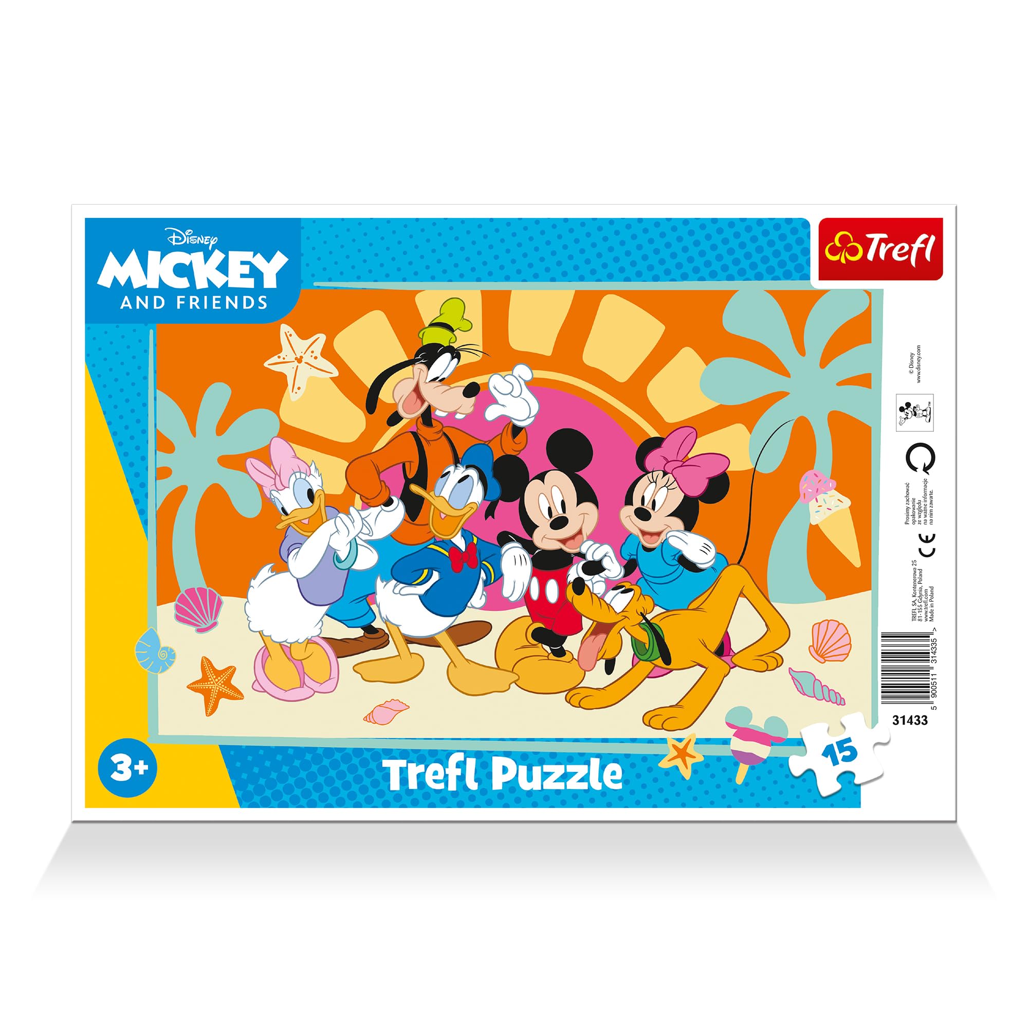 trefl-red-mickey-curieux-15-pi-ces-puzzle-cadre-enfant-3-ans image 1
