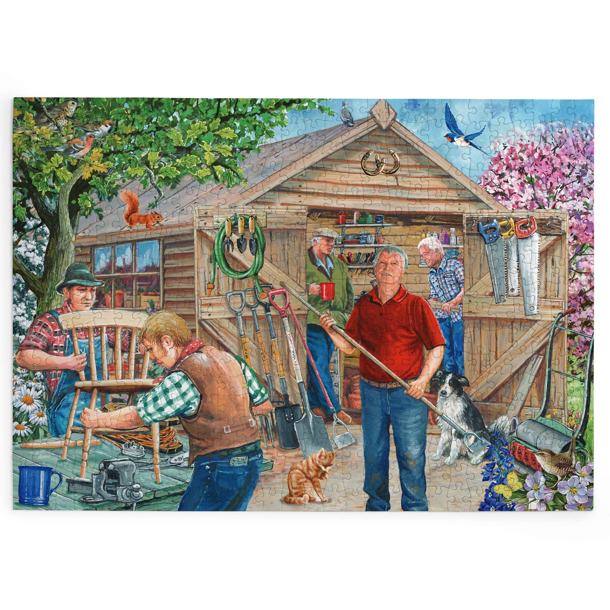 house-of-puzzles-our-man-shed-big-puzzle-500-pi-ces-jardin image 2