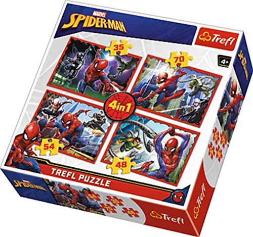 trefl-red-spiderman-4-en-1-puzzle-35-48-54-70-pi-ces-4-ans image 6
