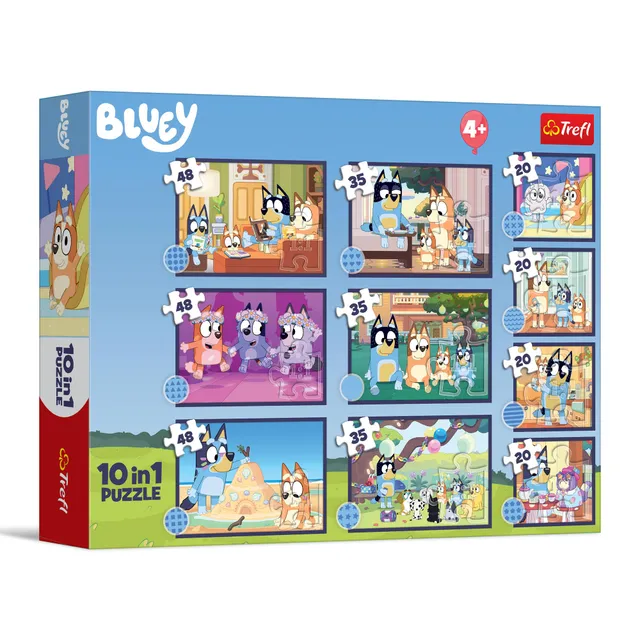 trefl-red-bluey-puzzle-10-en-1-enfants-4-ans image 1