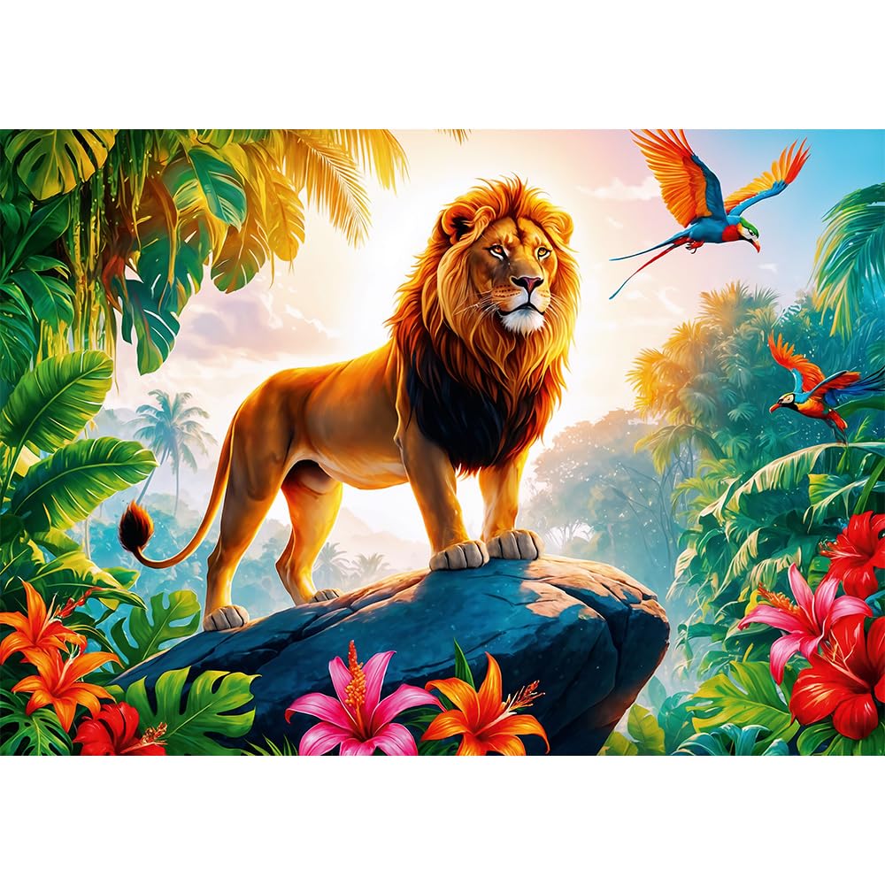 trefl-red-roi-de-la-jungle-puzzle-200-pi-ces-lion image 2
