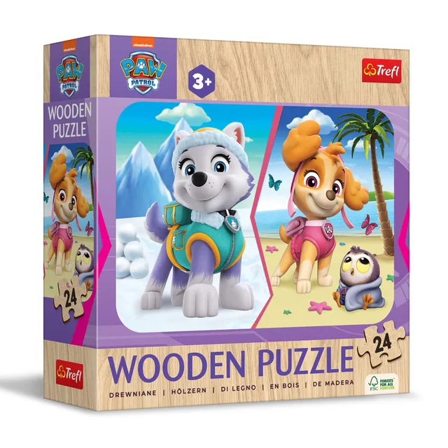 trefl-wood-craft-pat-patrouille-puzzle-bois-24-pi-ces-d-s-3-ans image 1