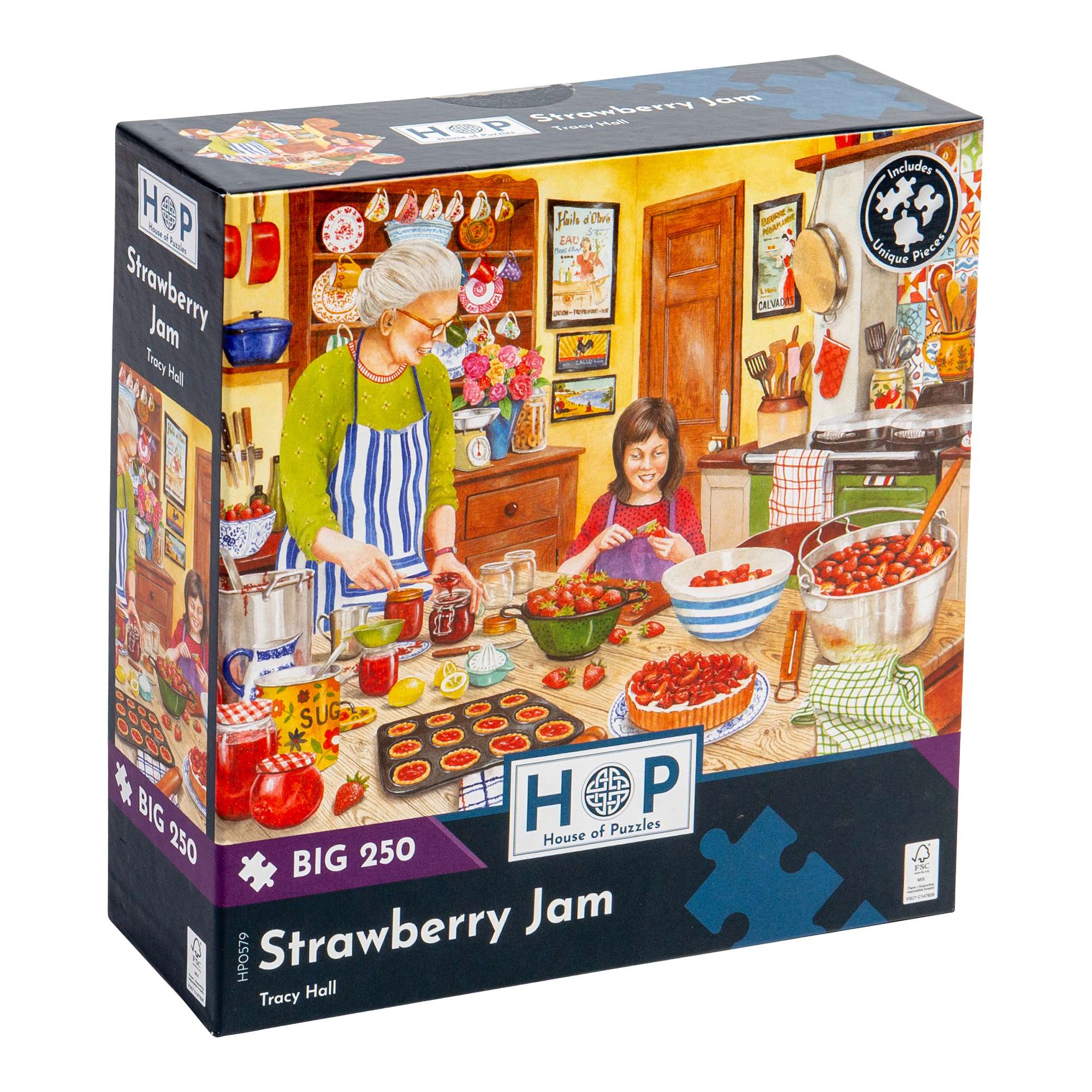 house-of-puzzles-big-250-strawberry-jam-puzzle-250-pi-ces-enfant image 1