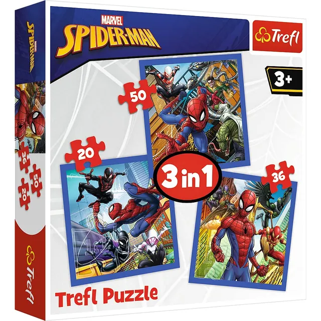 trefl-red-spiderman-puzzle-enfant-lot-3-d-s-3-ans image 1