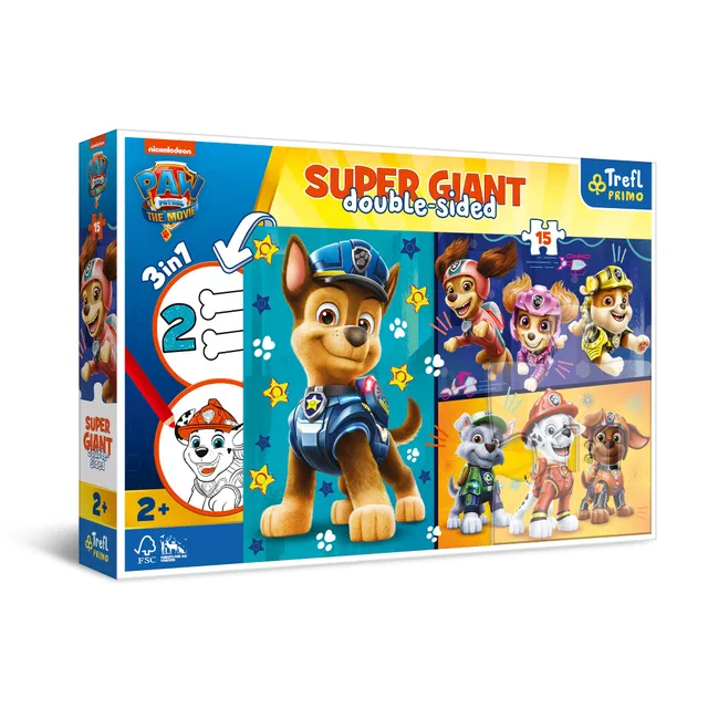 trefl-primo-paw-patrol-puzzle-15-pi-ces-coloriage-2-ans image 1