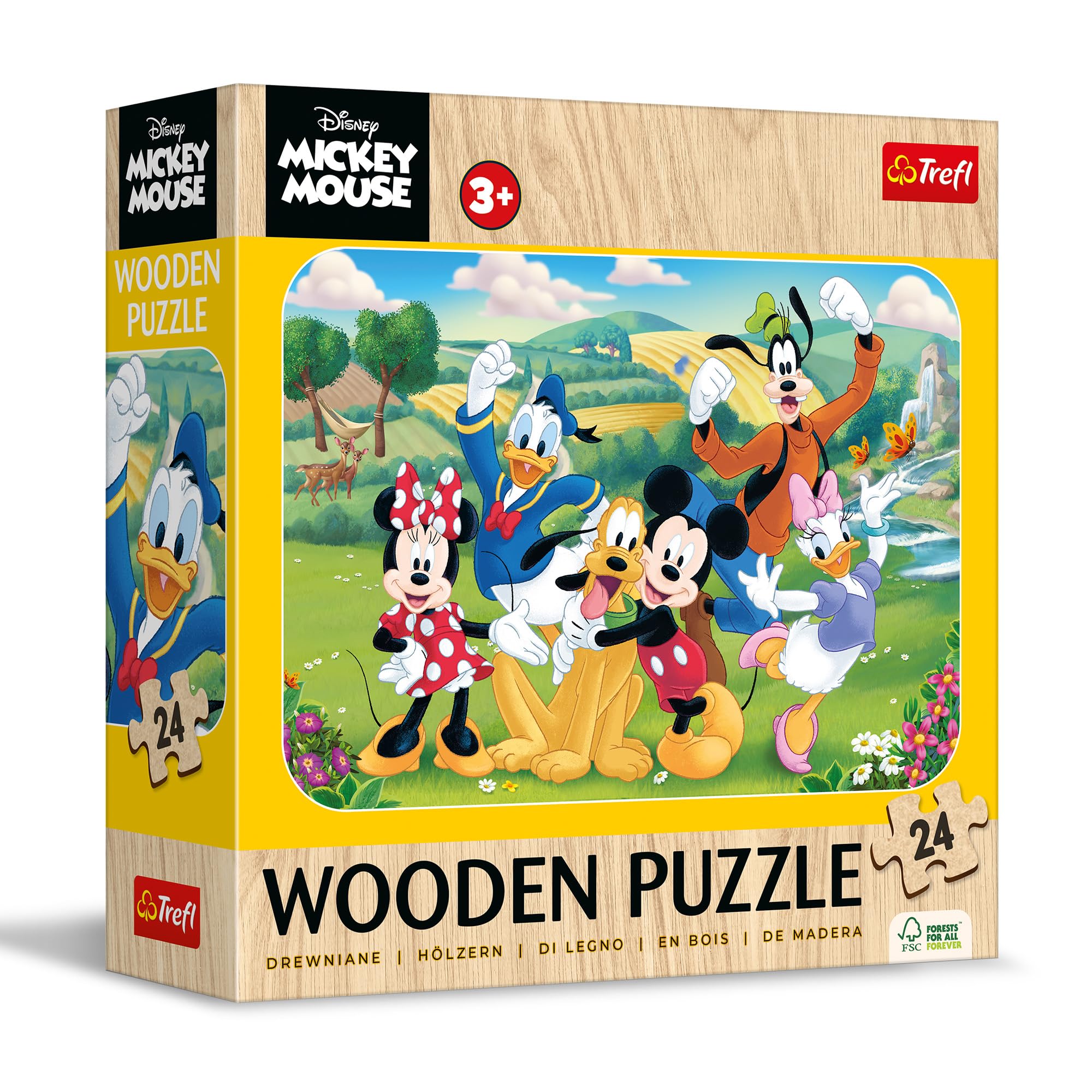 trefl-wood-craft-disney-mickey-puzzle-bois-24-pi-ces image 1