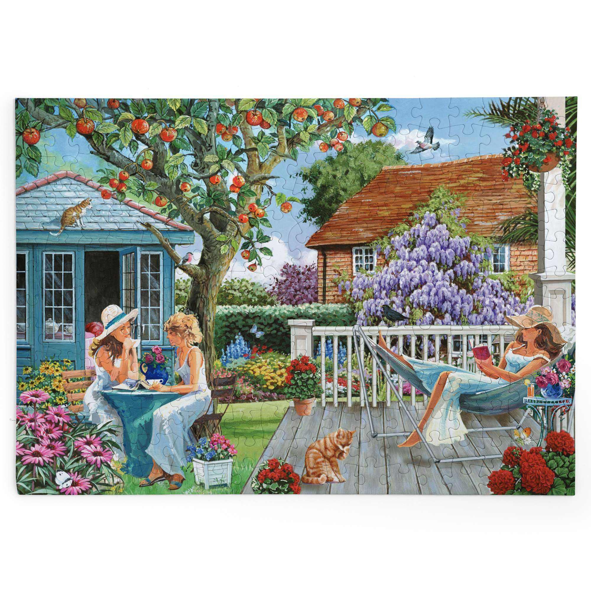 house-of-puzzles-ladies-of-leisure-puzzle-250-grandes-pi-ces-jardin image 2