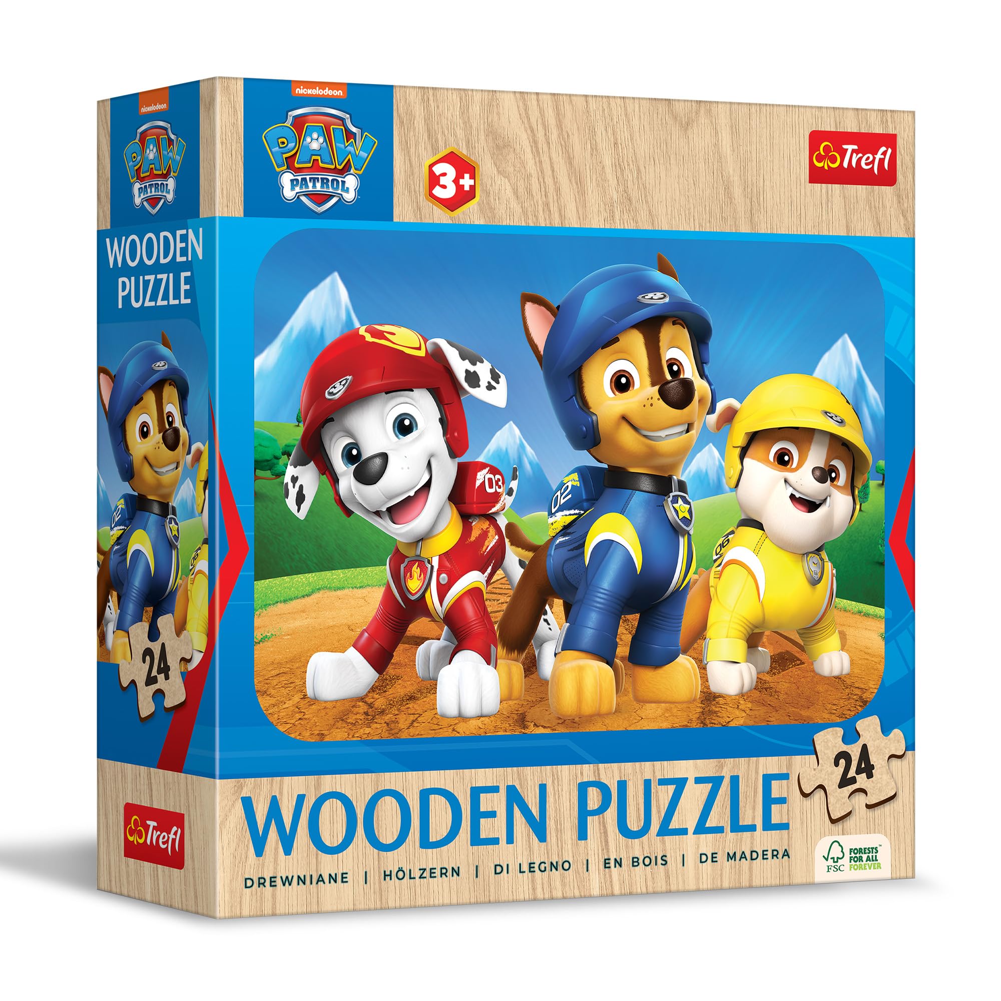trefl-wood-craft-paw-patrol-puzzle-bois-24-pi-ces-3-ans image 1