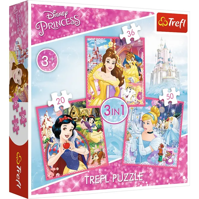 trefl-red-princesse-disney-puzzle-3-sets-3-ans image 1