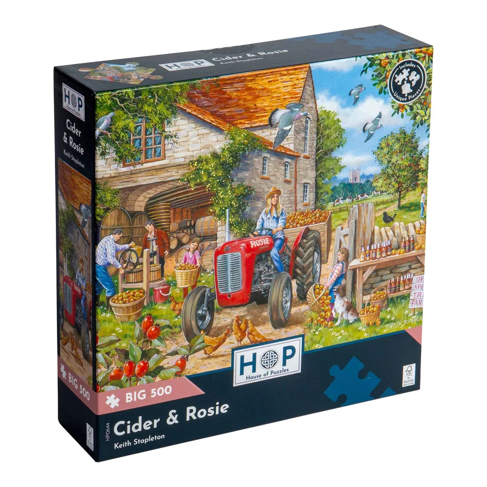 house-of-puzzles-cider-rosie-big-500-puzzle-500-pi-ces-ferme image 1