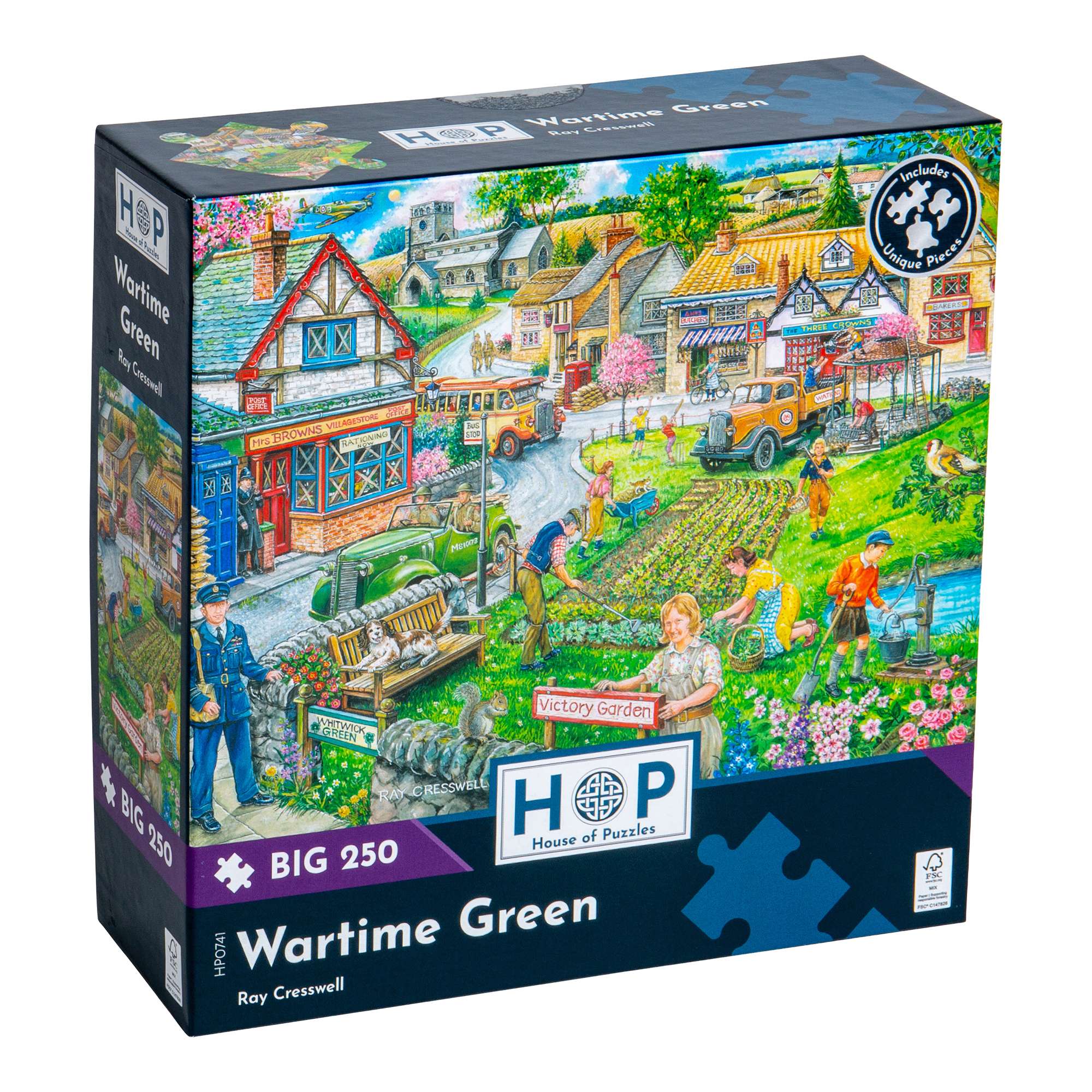 house-of-puzzles-wartime-green-puzzle-big-250-pi-ces-t image 1